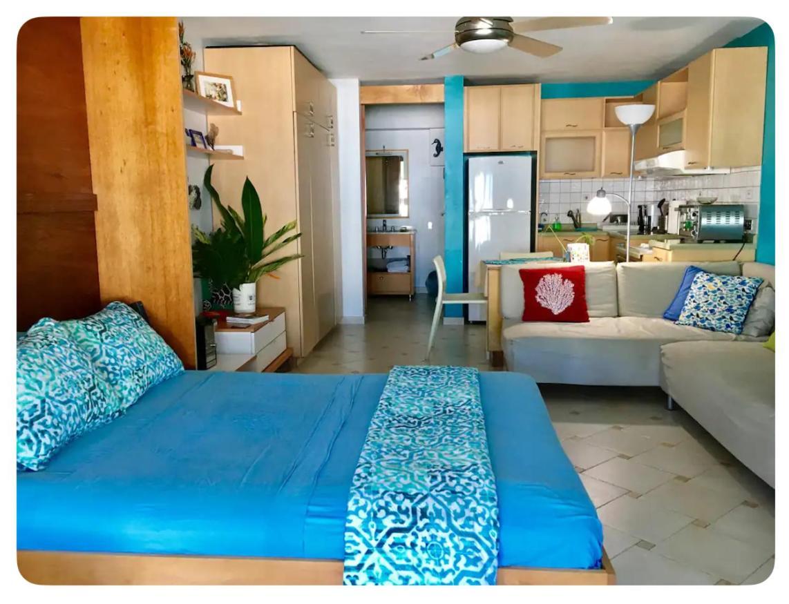Cozy Beachfront Studio 圣胡安 外观 照片